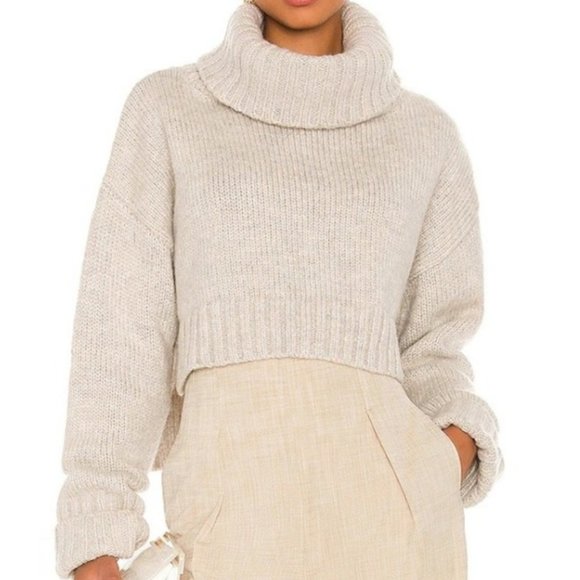 Cult Gaia Cori Cropped Turtleneck Sweater - Picture 3 of 6